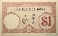 1 Piastre INDOCHINE FRANÇAISE  1927 P.048b pr.SUP