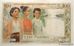 100 Piastres - 100 Dong INDOCHINE FRANÇAISE  1954 P.108