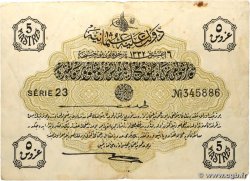 5 Piastres TURKEY  1916 P.087