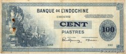 100 Piastres INDOCHINA  1945 P.078a BC