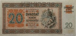 20 Korun Spécimen SLOVAQUIE  1942 P.07s NEUF