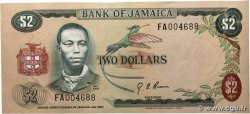 2 Dollars JAMAICA  1973 P.58 SC+