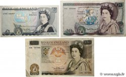 5, 20 et 50 Pounds Lot ANGLETERRE  1980 P.378c, P.380d et P.381a