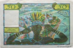 50 Francs FRENCH WEST AFRICA  1956 P.45 VF+