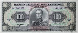 100 Sucres Lot ECUADOR  1993 P.123Ab UNC
