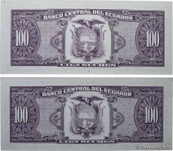 100 Sucres Lot ECUADOR  1993 P.123Ab UNC