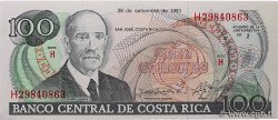 100 Colones COSTA RICA  1993 P.261a UNC