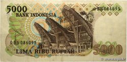 5000 Rupiah INDONÉSIE  1980 P.120a TB+