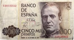 5000 Pesetas SPANIEN  1979 P.160
