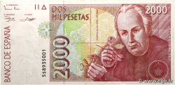 2000 Pesetas SPANIEN  1992 P.162