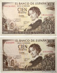 100 Pesetas Lot SPANIEN  1965 P.150