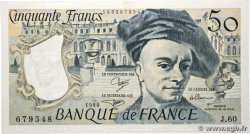 50 Francs QUENTIN DE LA TOUR FRANKREICH  1990 F.67.16