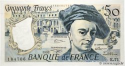 50 Francs QUENTIN DE LA TOUR FRANKREICH  1992 F.67.18