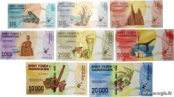 100 au 20000 Ariary Lot MADAGASCAR  2017 P.097 au P.104 UNC-