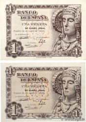 1 Peseta Lot SPANIEN  1948 P.135a