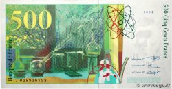 500 Francs PIERRE ET MARIE CURIE FRANKREICH  1994 F.76.01 VZ