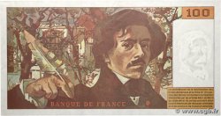 100 Francs DELACROIX 442-1 & 442-2 FRANKREICH  1994 F.69ter.01b VZ