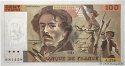 100 Francs DELACROIX 442-1 & 442-2 FRANKREICH  1995 F.69ter.02b