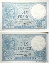 10 Francs MINERVE modifié Lot FRANKREICH  1939 F.07.08
