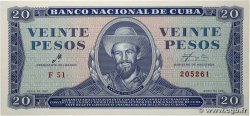 20 Pesos CUBA  1961 P.097a