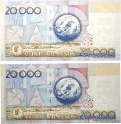 20000 Pesos Lot COLOMBIA  2012 P.454x UNC