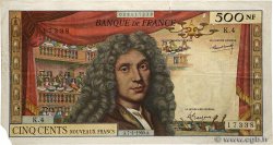 500 Nouveaux Francs MOLIÈRE FRANCE  1960 F.60.02 F