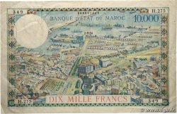 10000 Francs MAROC 1954 P.50