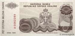 500 000 000 Dinara CROATIA  1993 P.R26a UNC