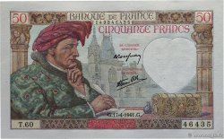 50 Francs JACQUES CŒUR FRANCE  1941 F.19.08