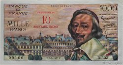 10 NF sur 1000 Francs RICHELIEU FRANCE  1957 F.53.01