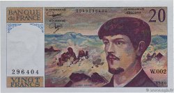 20 Francs DEBUSSY FRANCE  1980 F.66.01W2