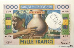1000 Francs Spécimen DSCHIBUTI   1947 P.20s fST+