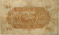 20 Shillings - 1 Pound EAST AFRICA (BRITISH)  1941 P.30a VG
