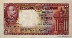 20 Escudos PORTUGAL  1938 P.143 fSS