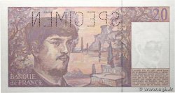 20 Francs DEBUSSY à fil de sécurité Spécimen FRANCIA  1991 F.66bis.02Sp FDC