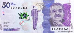 50000 Pesos COLOMBIA  2020 P.462 XF-