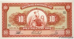 10 Soles de Oro PERU  1967 P.084a UNC