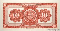 10 Soles de Oro PERU  1967 P.084a UNC