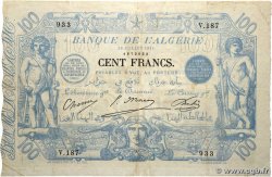 100 Francs ALGERIA  1911 P.074