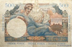 5NF sur 500 Francs TRÉSOR PUBLIC FRANCE  1960 VF.37.01 B+