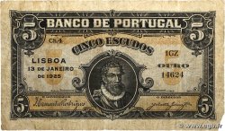 5 Escudos PORTUGAL  1925 P.133 fS