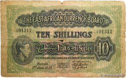 10 Shillings EAST AFRICA (BRITISH)  1939 P.29a