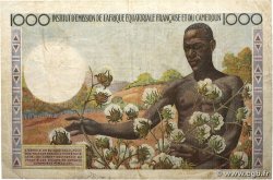 1000 Francs tpe 1957 IE AFRIQUE ÉQUATORIALE FRANÇAISE  1957 A.143a F