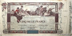 5000 Francs FLAMENG FRANCE  1918 F.43.01 pr.TTB