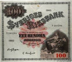 100 Kronor SUÈDE  1960 P.48b