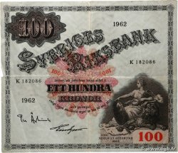 100 Kronor SWEDEN  1962 P.48d
