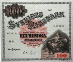 100 Kronor SWEDEN  1963 P.48e