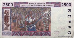 2500 Francs WEST AFRICAN STATES  1994 P.212Bc F+