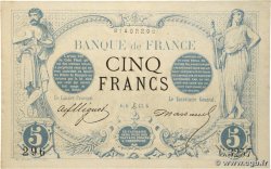 5 Francs NOIR FRANCIA  1873 F.01.24 EBC