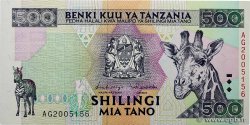 500 Shilingi TANZANIE  1997 P.30 NEUF